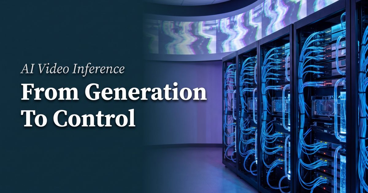 AI Video Inference Is Shifting From Generation to Control
