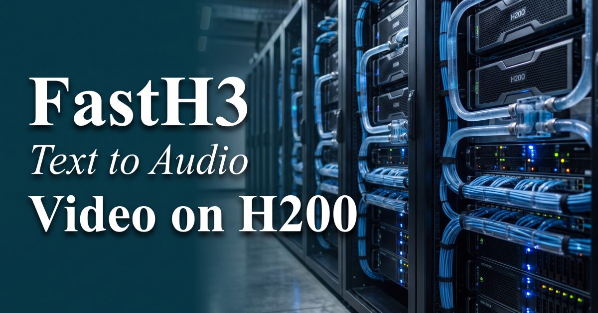 FastH3: Text-to-Audio Video on H200