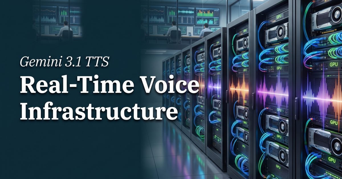Gemini 3.1 TTS: The Hidden Infrastructure Behind Real-Time Voice