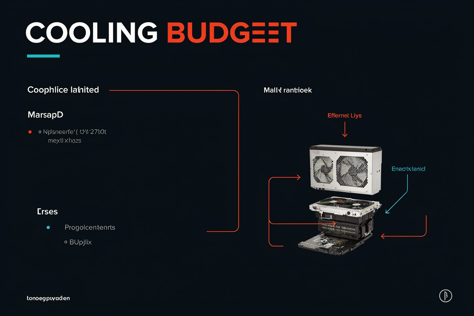 AI infrastructure cooling budget visual created with P Image Ideogram