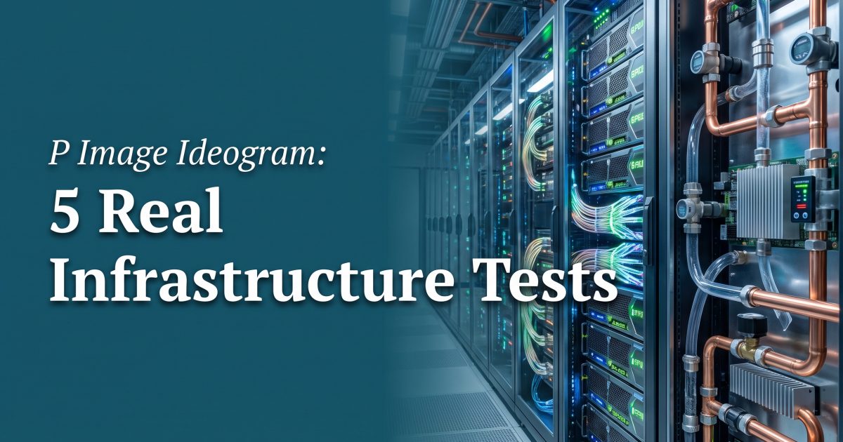 P Image Ideogram: 5 Real Infrastructure Tests