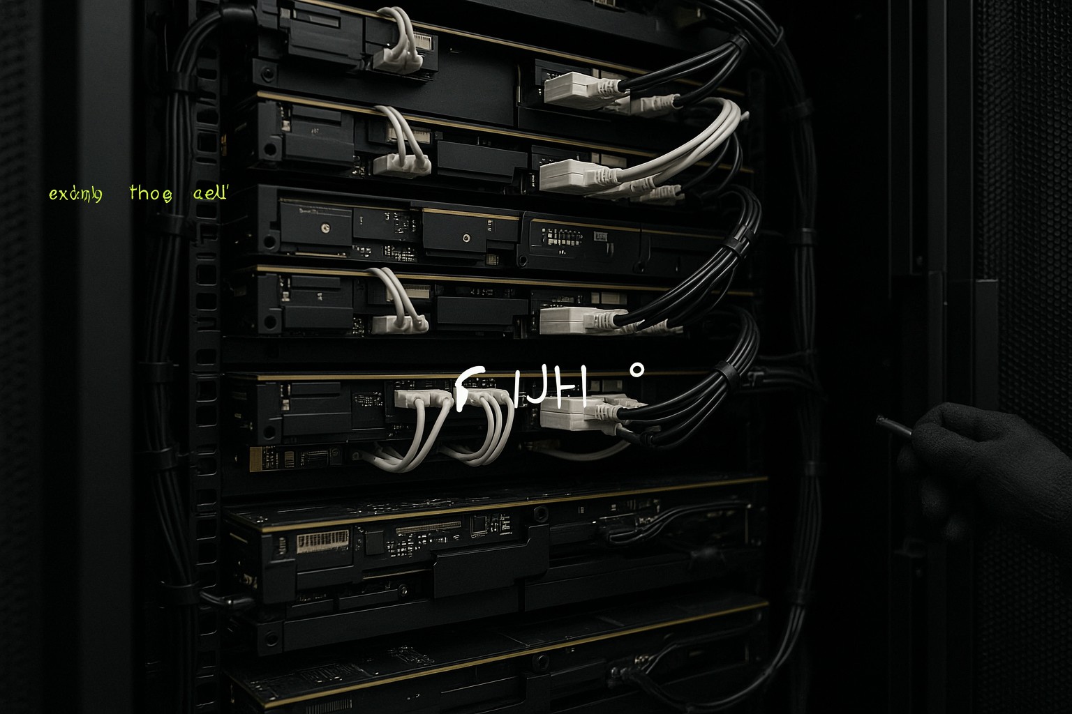 P Image Ideogram GPU inference rack and optical network hardware