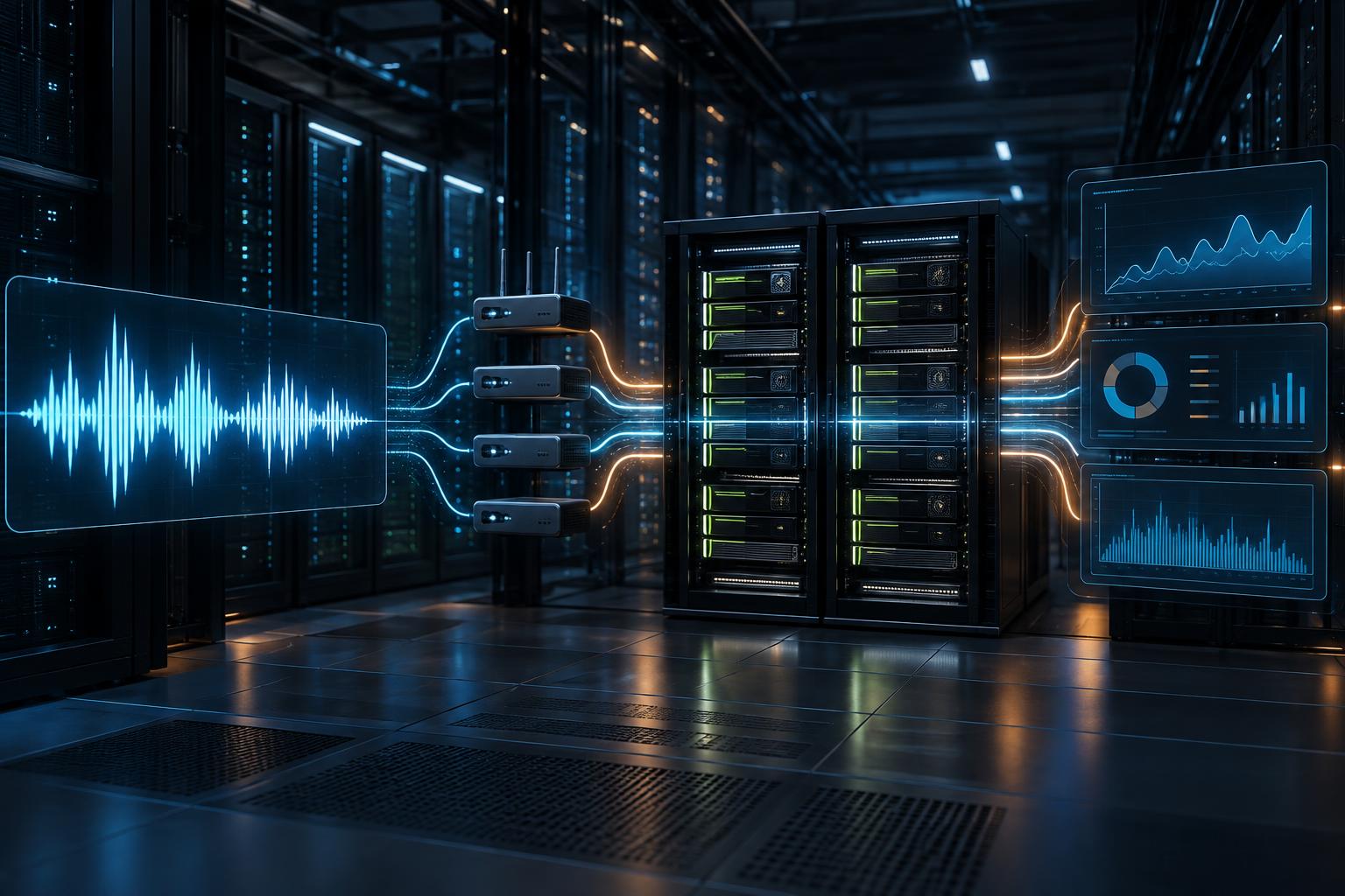 Real time voice inference flowing through GPU servers